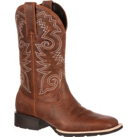 Men's Brown Flexible Cowboy Boot, DDB0082