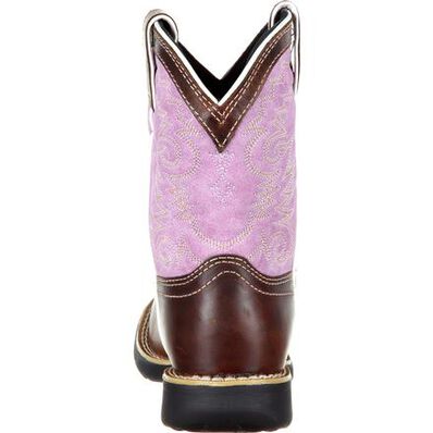 LIL' DURANGO® Little Kids' Lavender Pull-On Western Boot, , large
