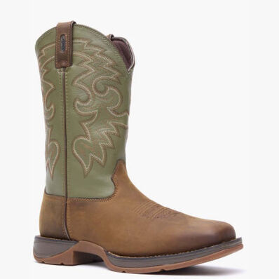 Rebel™ by Durango® Coffee & Cactus Pull-On Western Boot, , large