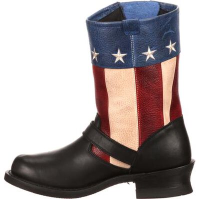 Durango® City Women's SoHo Patriotic Engineer Flag Boot, , large
