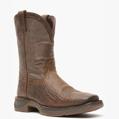 Durango® Lil' Rebel™ Acorn Flag Western Big Kids Boot, , large