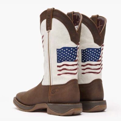 Rebel™ by Durango® Distressed Flag Embroidery Western Boot, , large