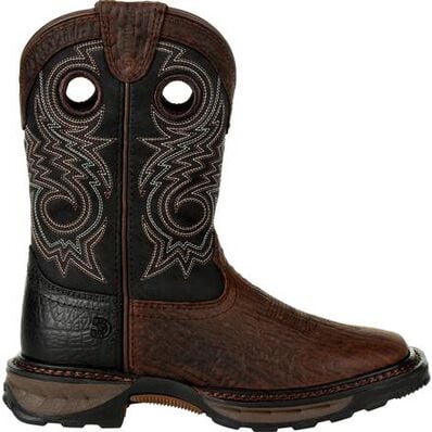 Lil' Durango® Maverick XP™ Big Kid's Black Western Boot, , large