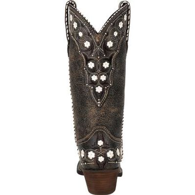 Crush™ by Durango® Women's Onyx Floral Western Boot, , large
