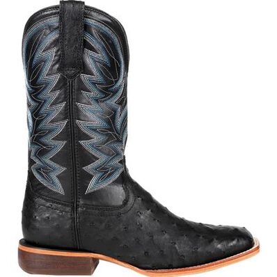 Durango® Premium Exotic Full-Quill Ostrich Black Western Boot, , large