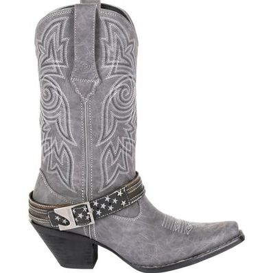 Crush™ by Durango® Women's Graphite Flag Accessory Western Boot, , large