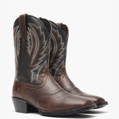Durango® Westward™ Dark Chestnut & Black Onyx Western Boot, , large