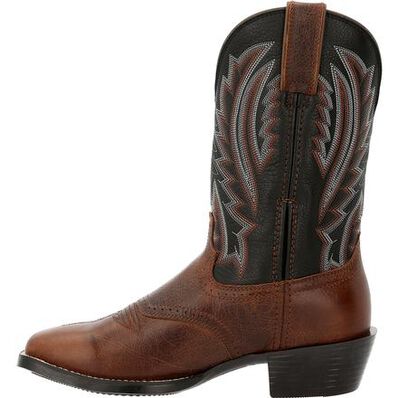 Durango® Westward™ Dark Chestnut & Black Onyx Western Boot, , large