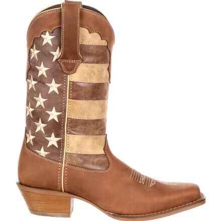 Women's american flag top boots