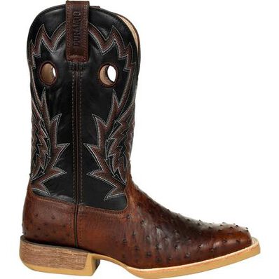 Durango® Rebel Pro™ Oiled Saddle Ostrich Western Boot, , large