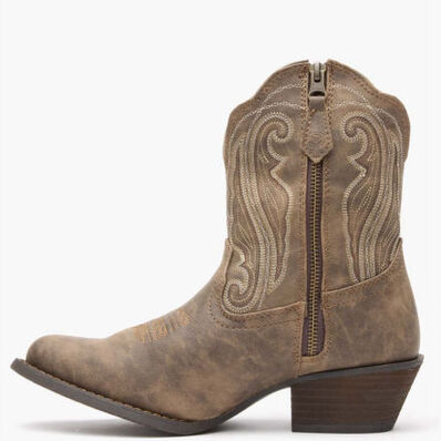 Crush™ by Durango® Women's Distressed Shortie Western Boot, , large