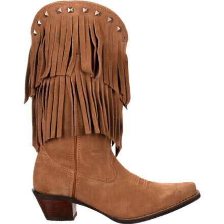 Womens cheap fringe booties