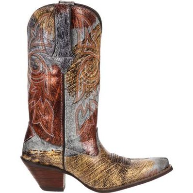 Crush™ by Durango® Women's Crackle and Chrome Western Boot, , large