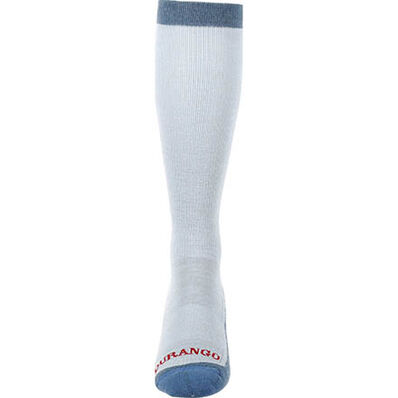 Durango® Boot Unisex Lightweight Merino Wool Socks, LIGHT BLUE, large