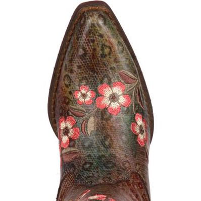 Crush™ by Durango® Women's Floral Embroidered Western Boot, , large