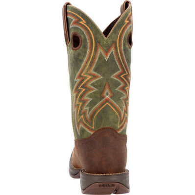 Rebel™ by Durango® Dark Chestnut and Hunter Green Western Boot, , large