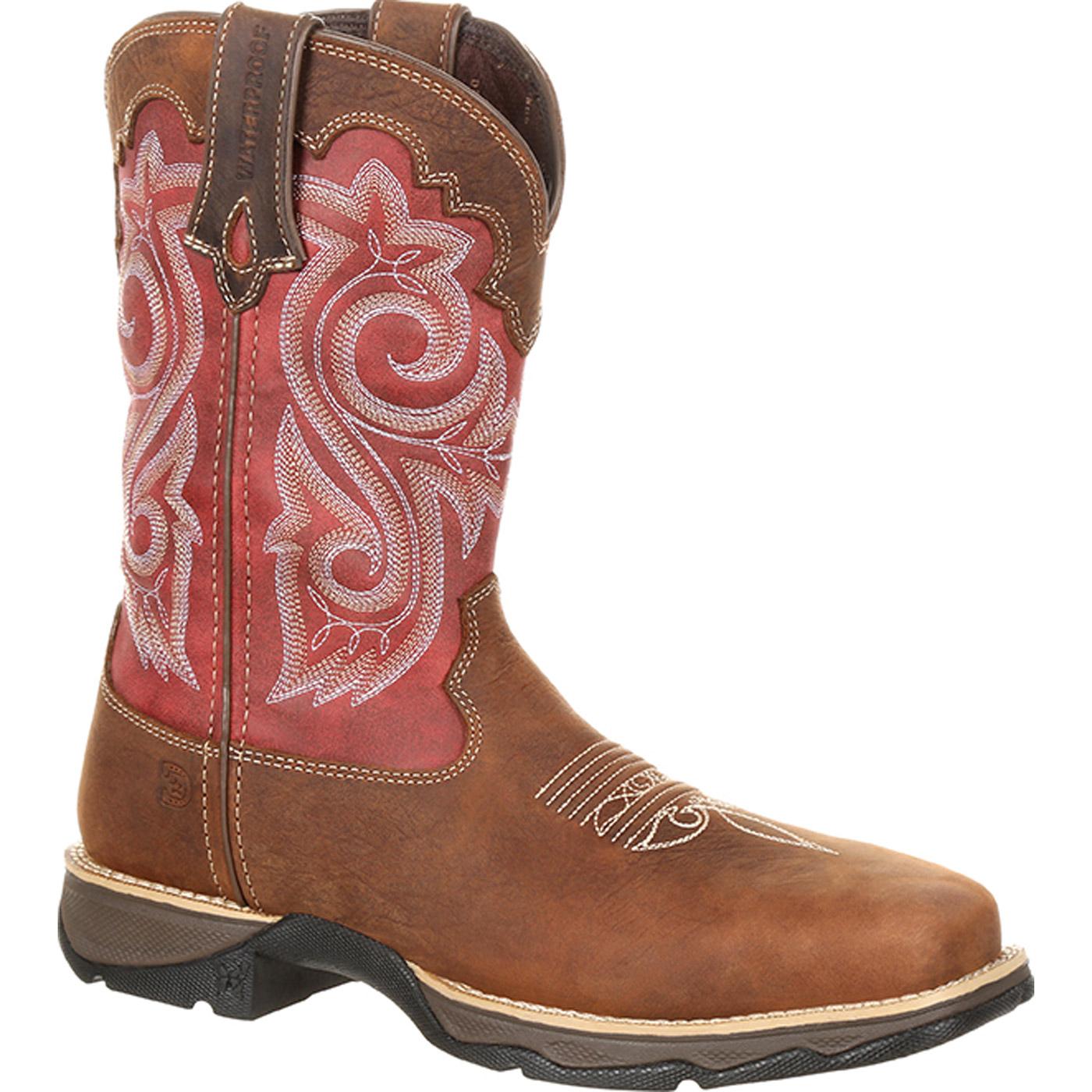  Georgia Women's Red Cowboy Boots Red / 9.5