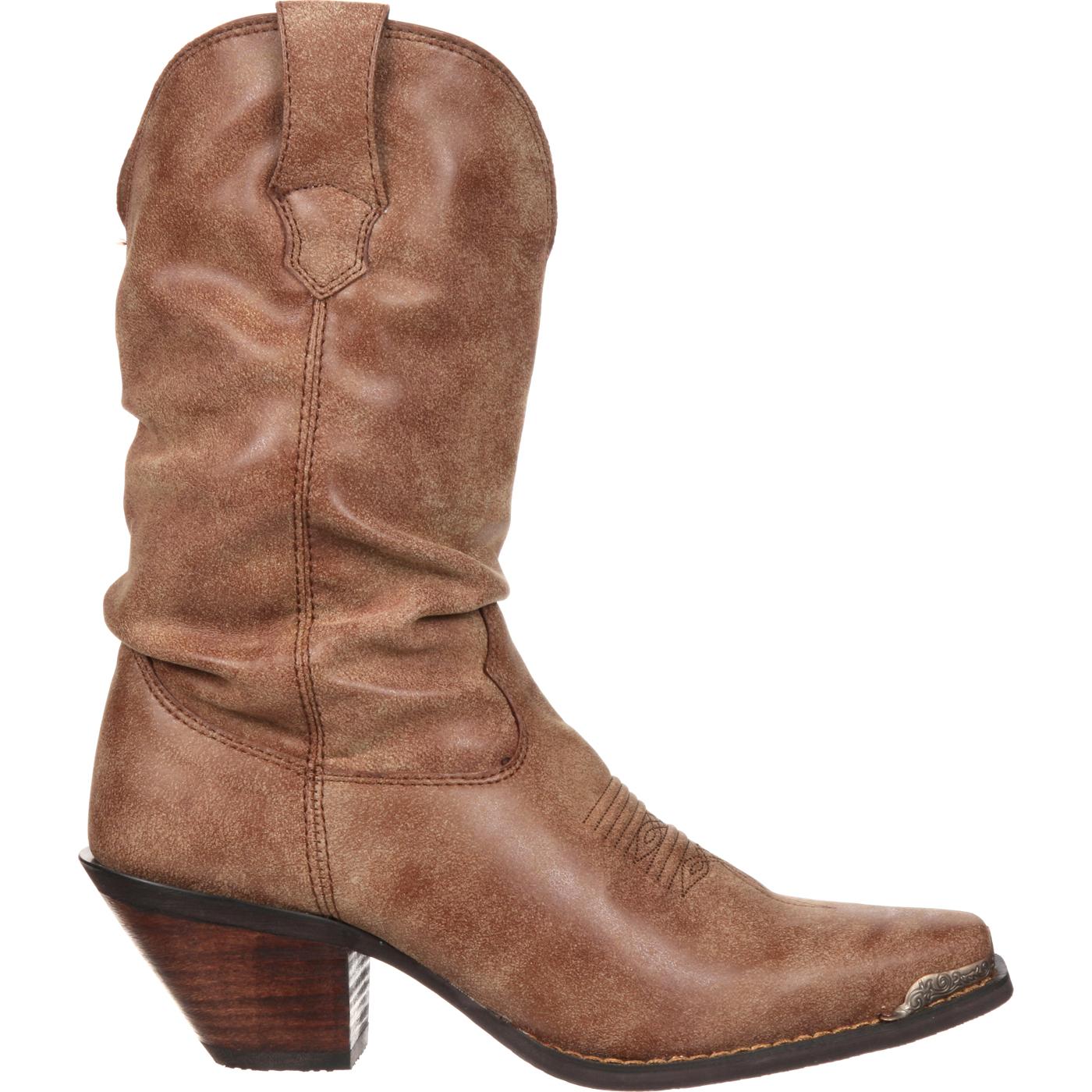 denim slouch boots