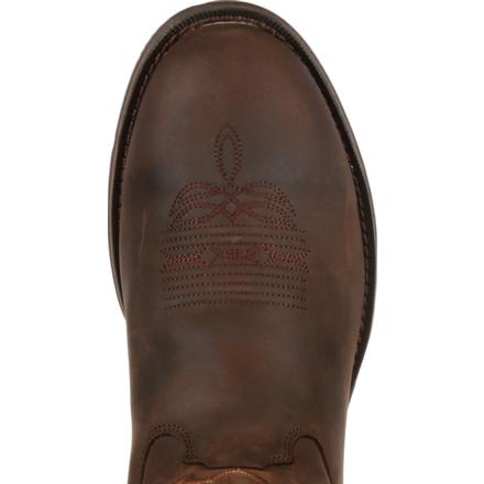 Rebel by Durango Chocolate Brown Pull-On Western Boot, DB5464