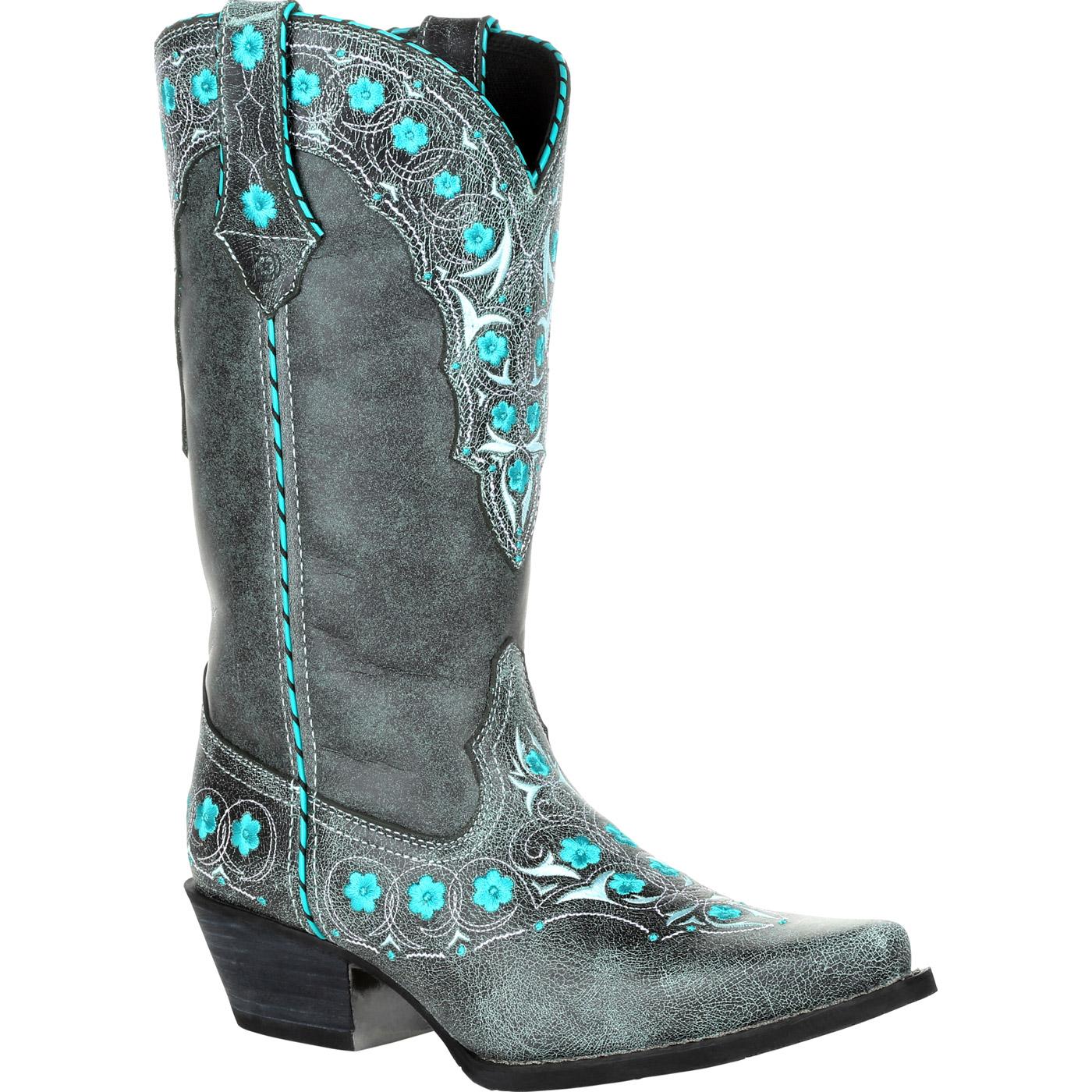women's blue cowgirl boots