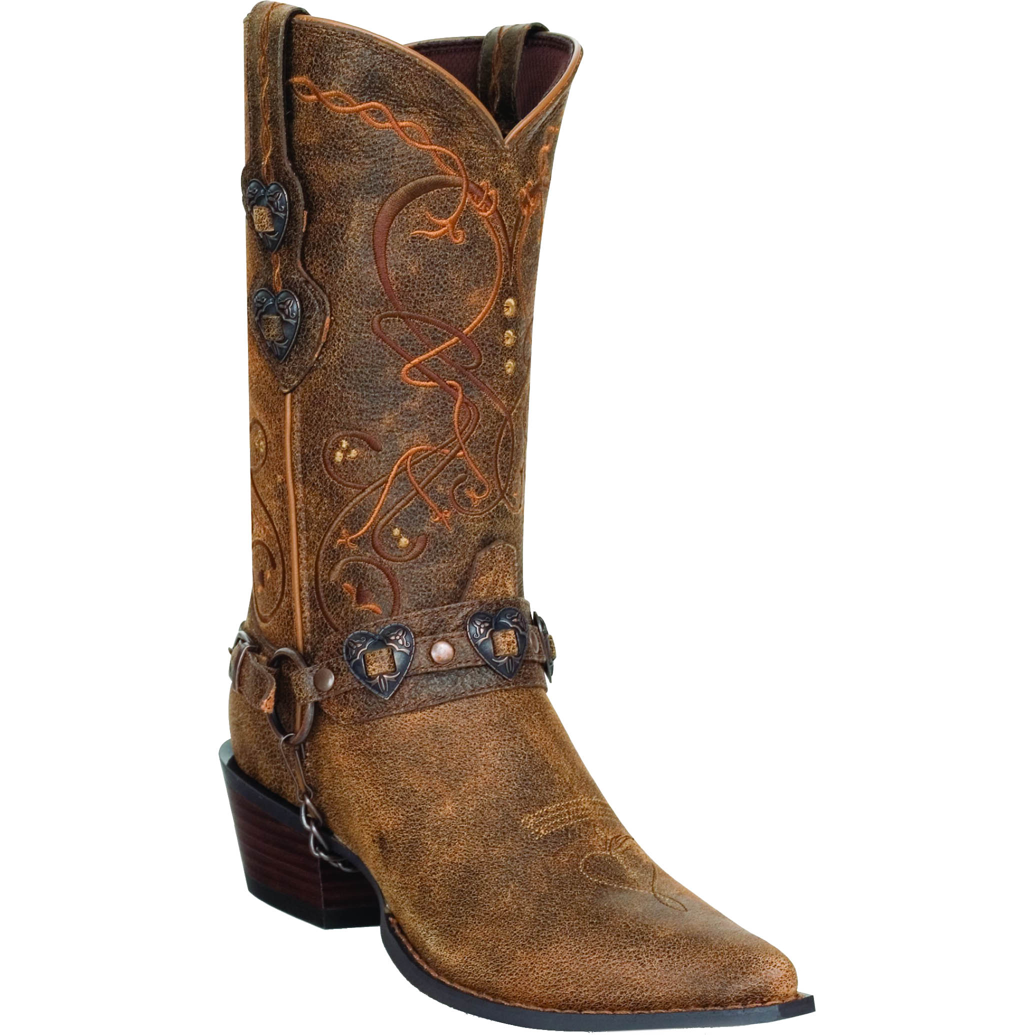 concho harness boots