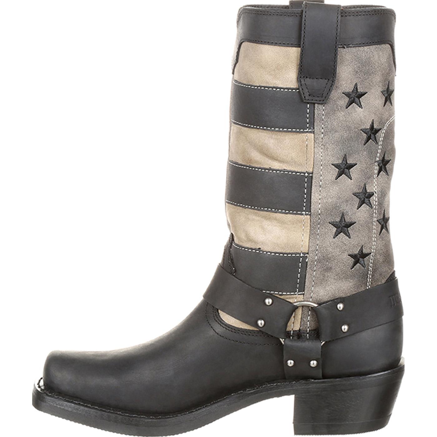 #DRD0219, Durango Women's Black Faded Flag Harness Boot