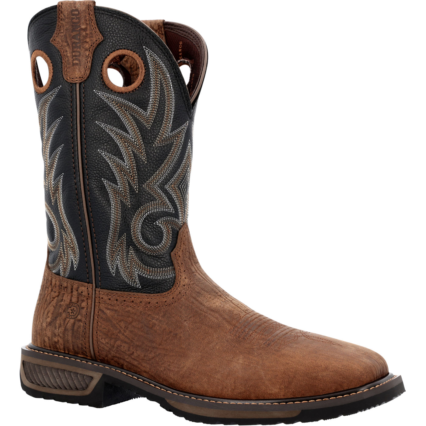 Durango® WorkHorse Acorn Black Onyx Steel Toe Western Work Boot