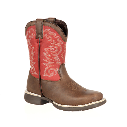 red square toe boots