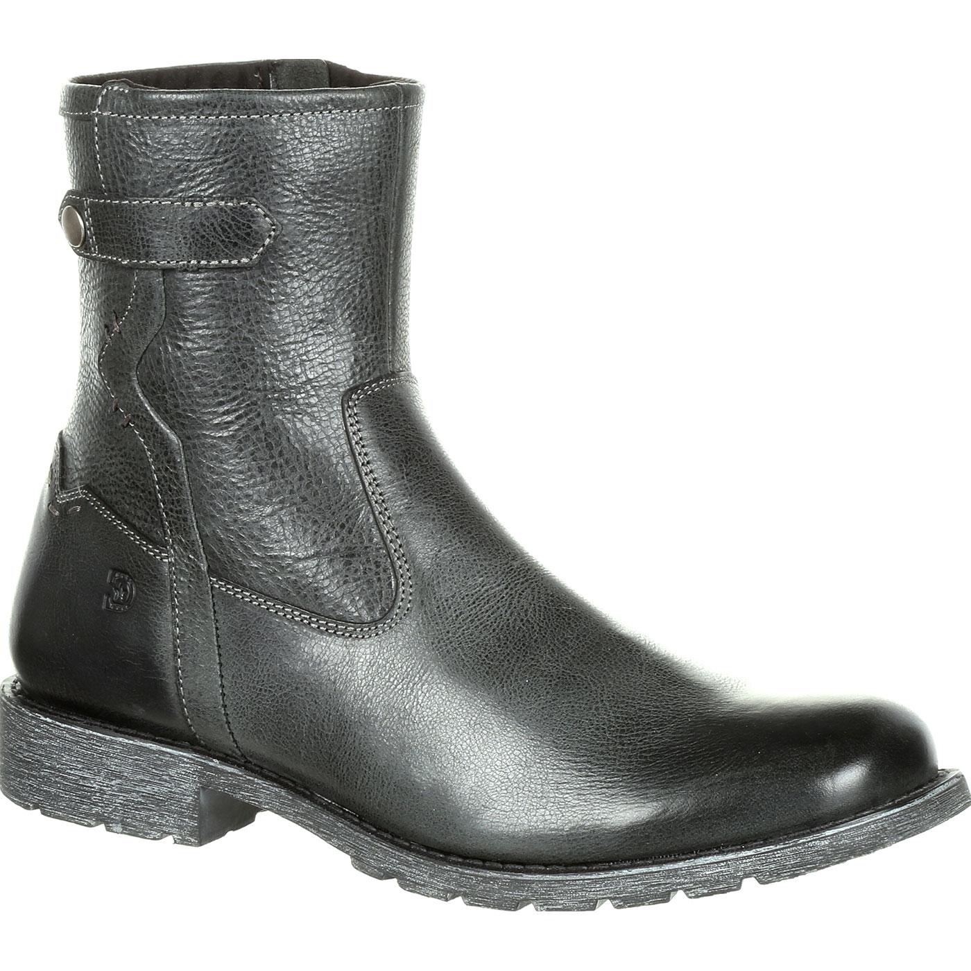 mens side zip casual boots