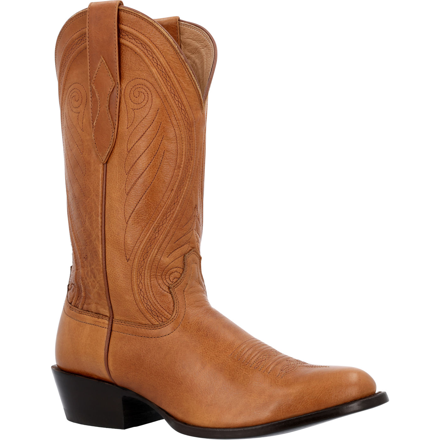 Women's Hand Corded Cowgirl Boots | Brown Snip Toe Cowgirl Boots | Red Bottom Boots | Vaccari | Size 9