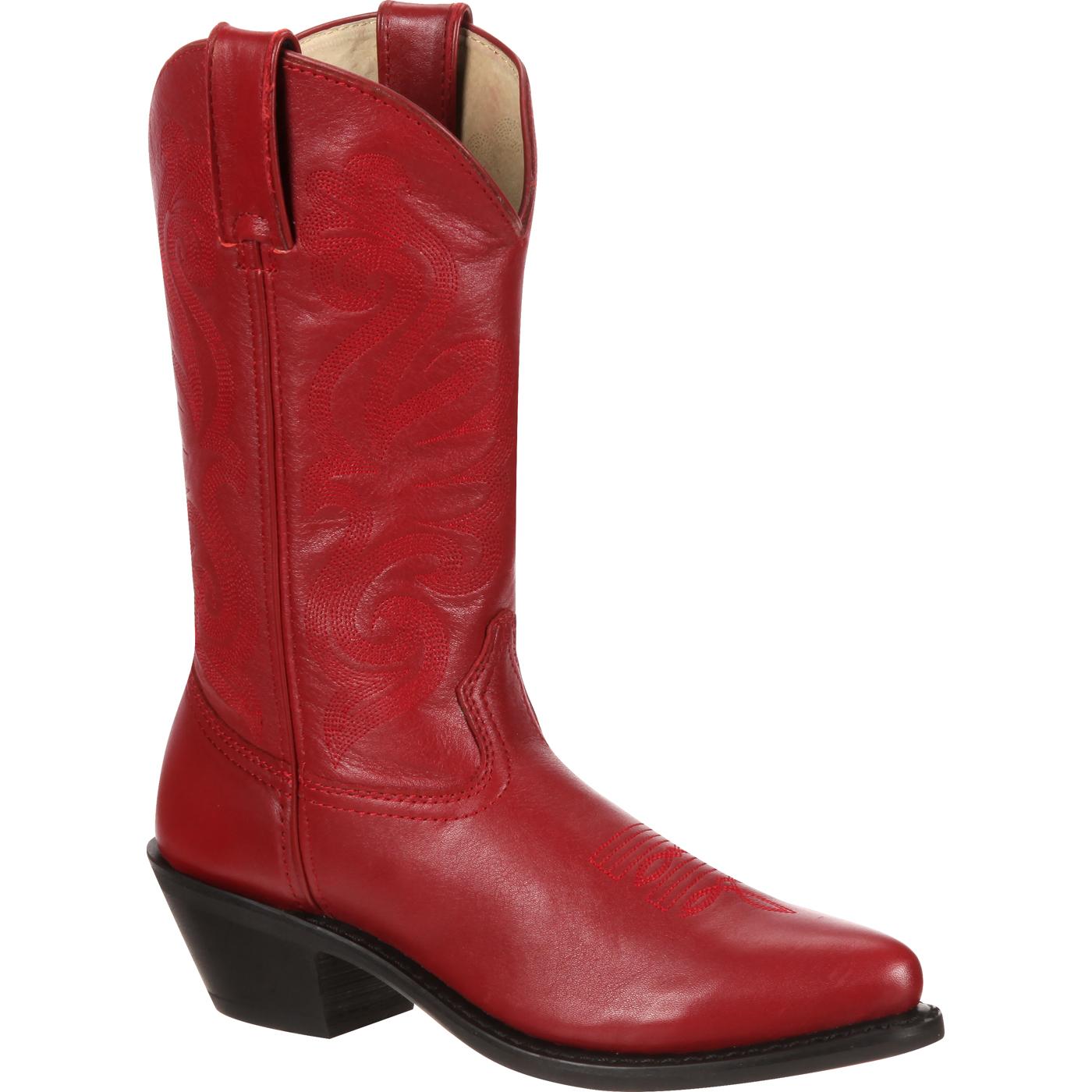 Durango: Women's Red Leather Western Boot, style #RD4105