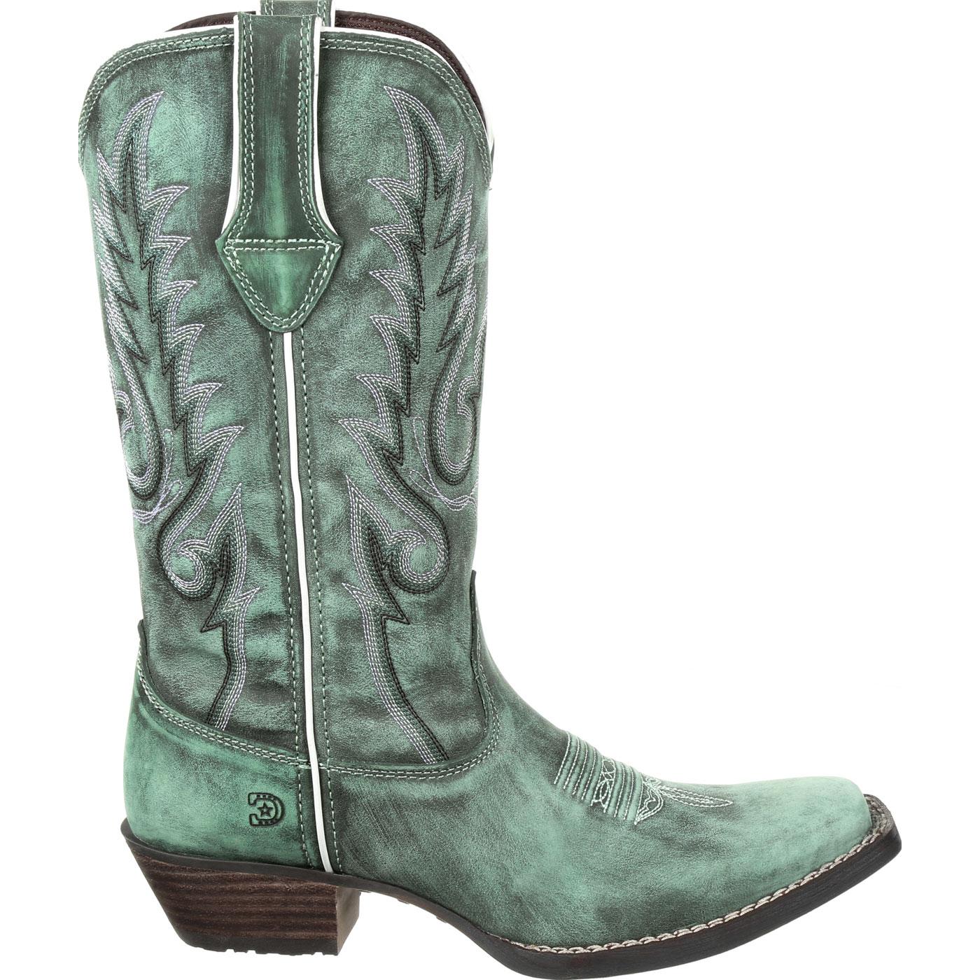 teal cowboy boots for women