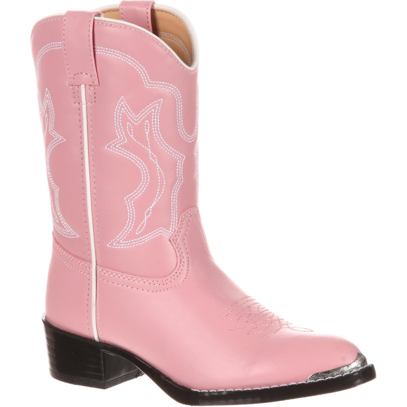 Durango Toddler Dusty Pink & Chrome Western Boots, #BT758