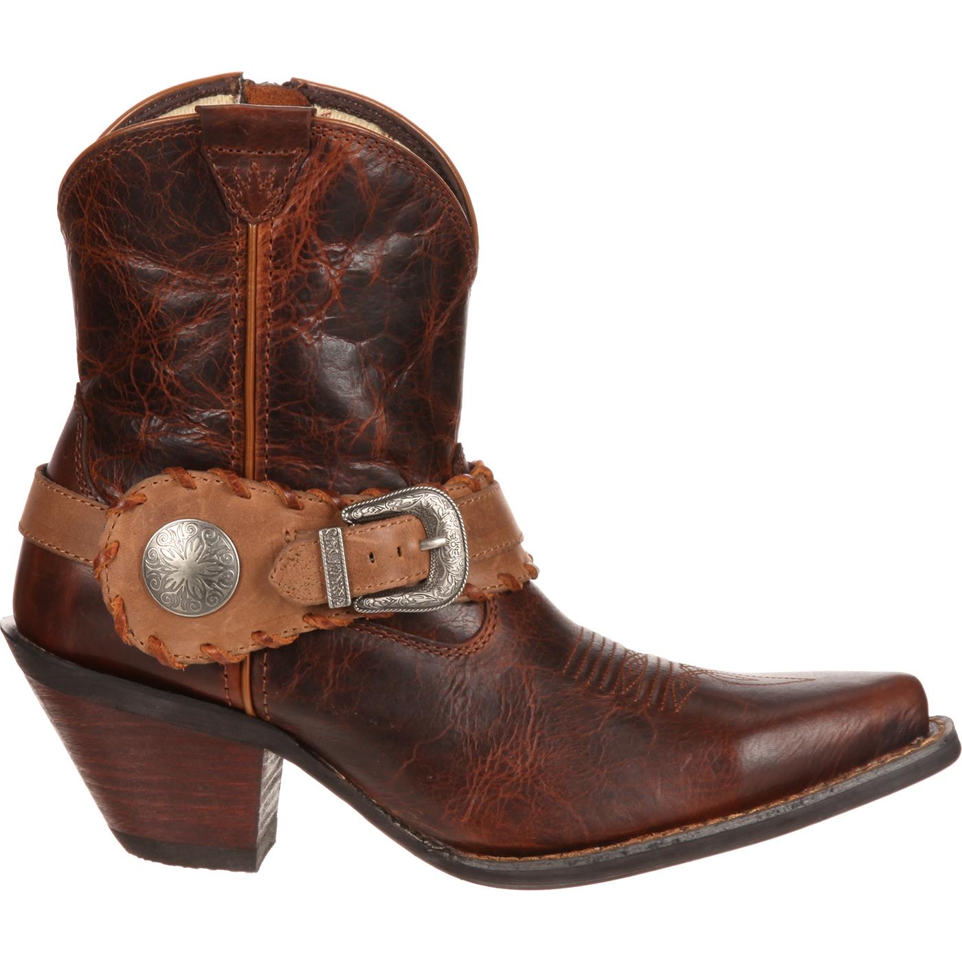 strap leather boots