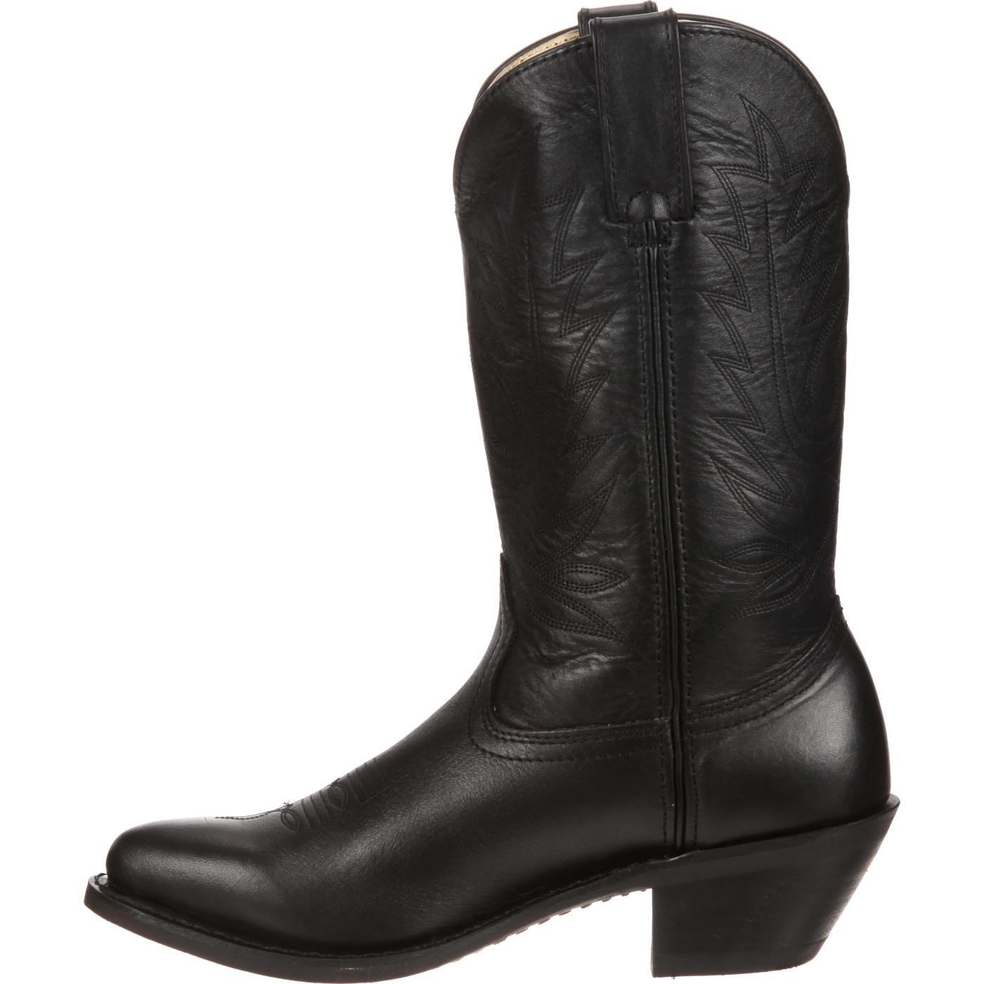 Durango: Women's Black Leather Western Boots, style #RD4100