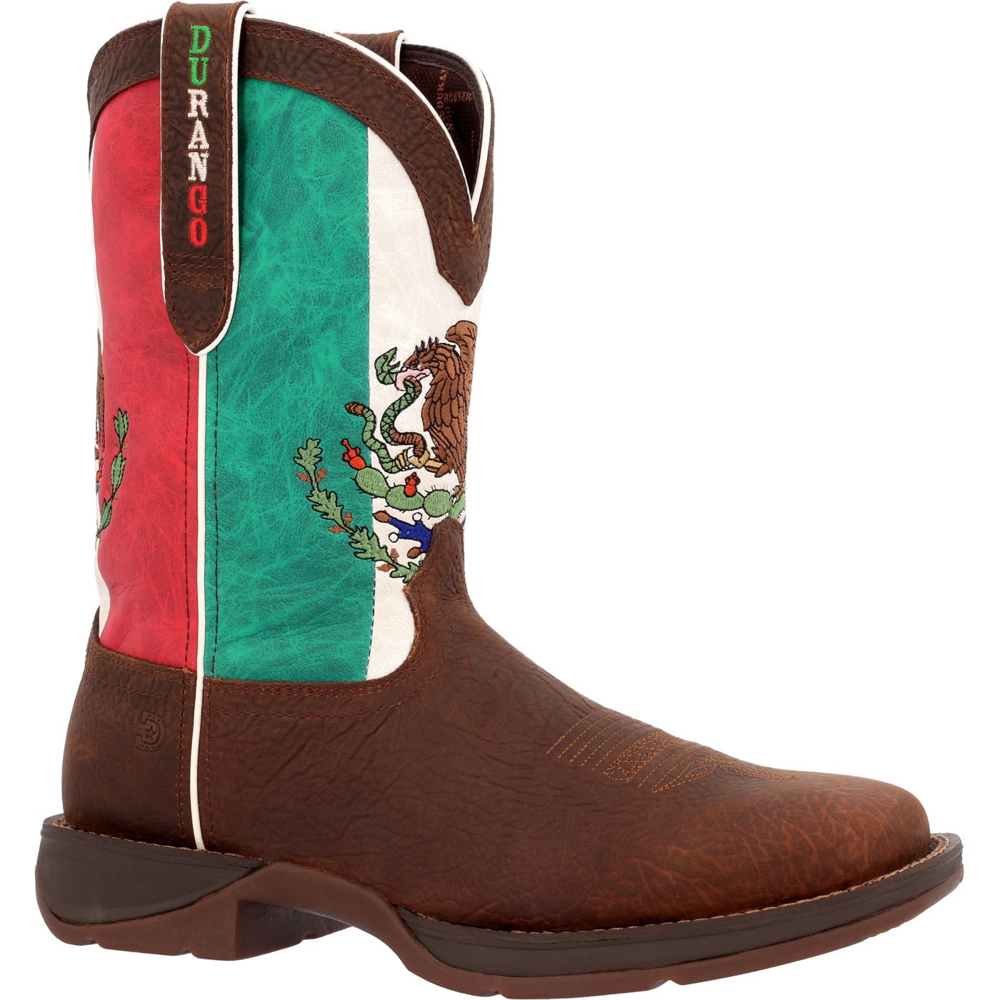 Analytiker Uforudsete omstændigheder Smelte Rebel by Durango® Sandy Brown Mexico Flag Western Boot, DDB0430