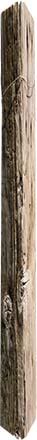Wooden fence post