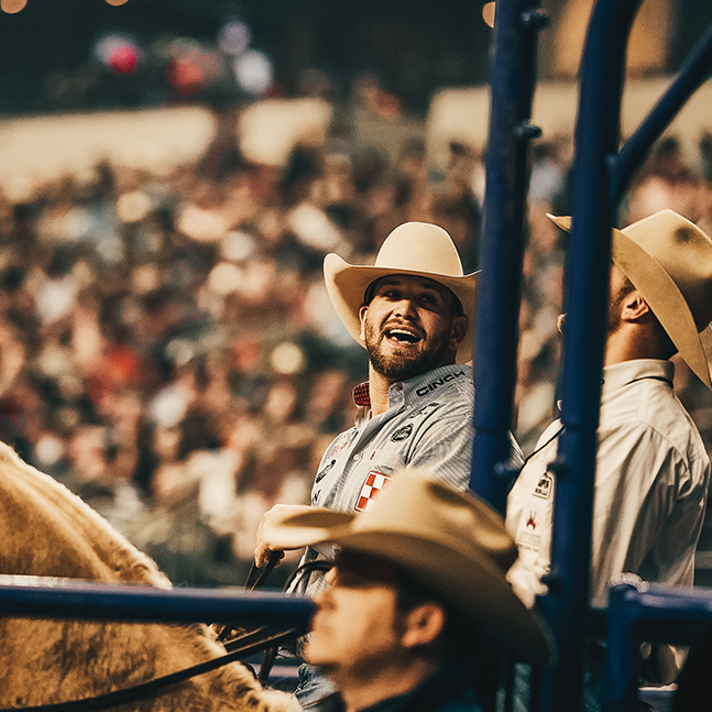 Team Durango Ambassador Caleb Smidt won the Tie-Down Roping Championship at the American Rodeo