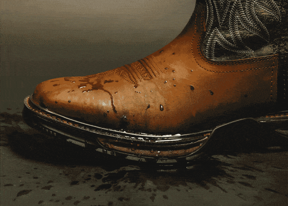 durango best waterproof western boots with water running off