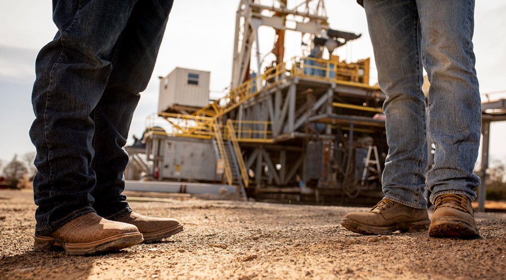 Two men wearing Maverick XP on the worksite